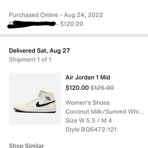 Nike Air Jordan High Top Women's Size 5.5